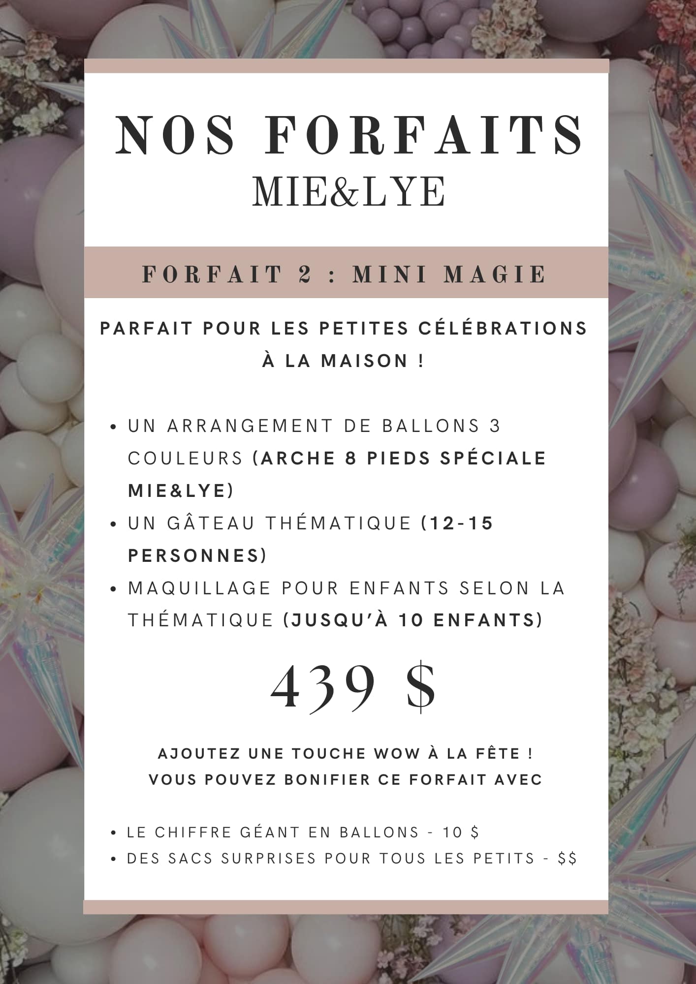 Mini Magie - MIELYE ÉVÈNEMENTS