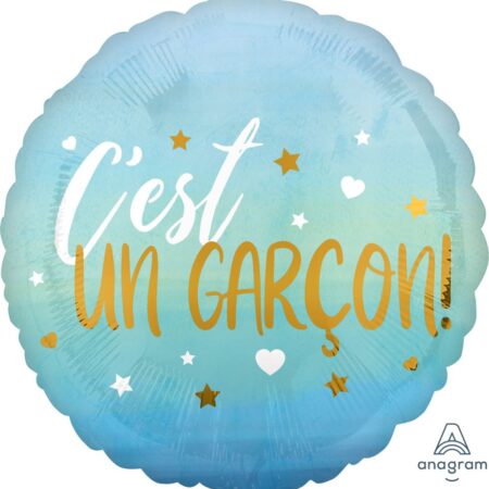 Ballon c'est un garcon Ballon Bleu Ombre
