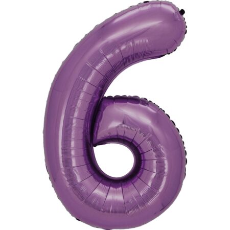 Ballon chiffre 4 lilas de 34 pouces