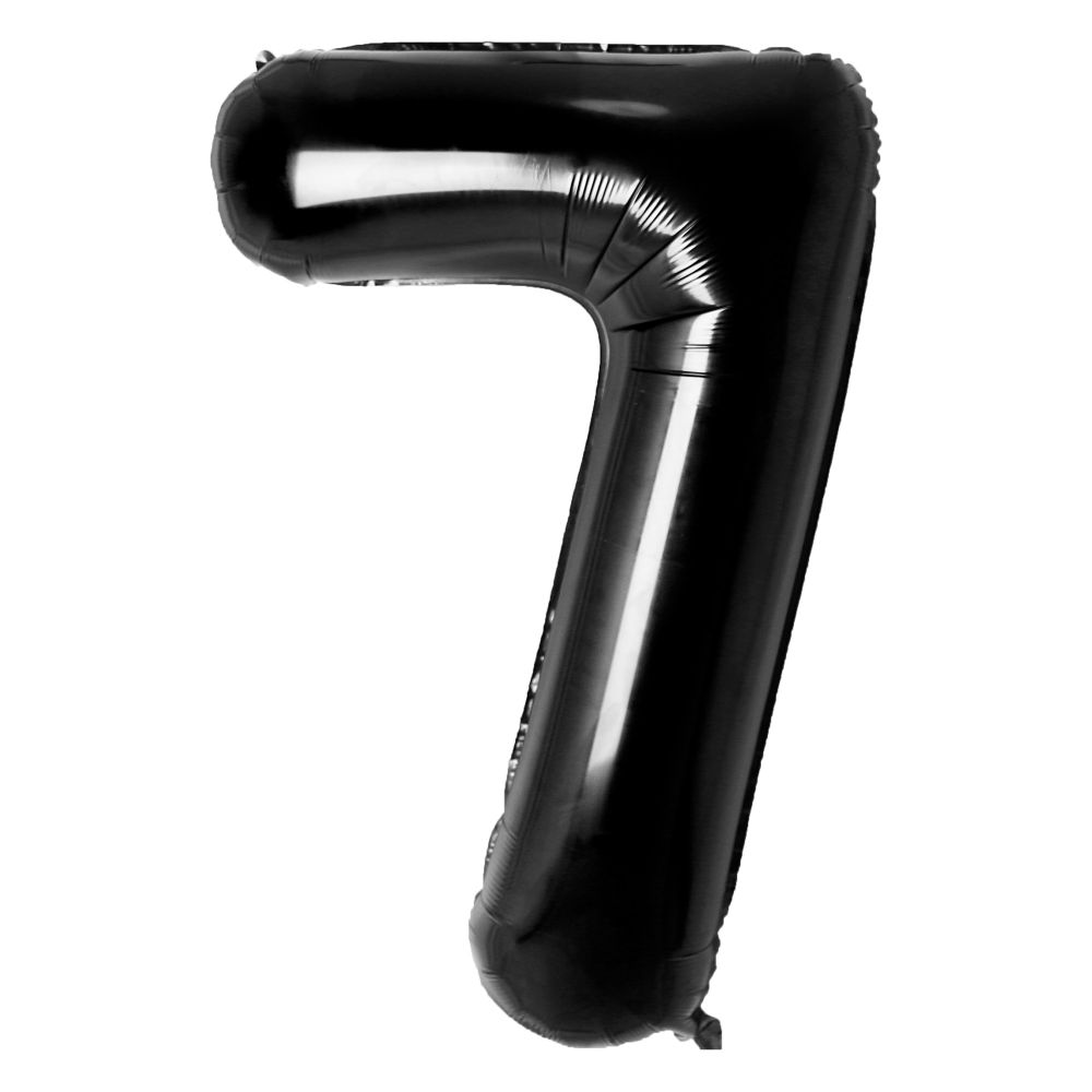 Ballon chiffre 7 noir de 34 pouces