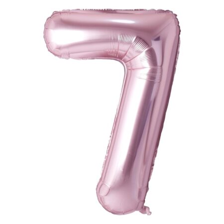 Ballon chiffre 7 or rose de 34 pouces