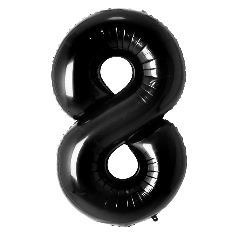 Ballon chiffre 8 noir de 34 pouces