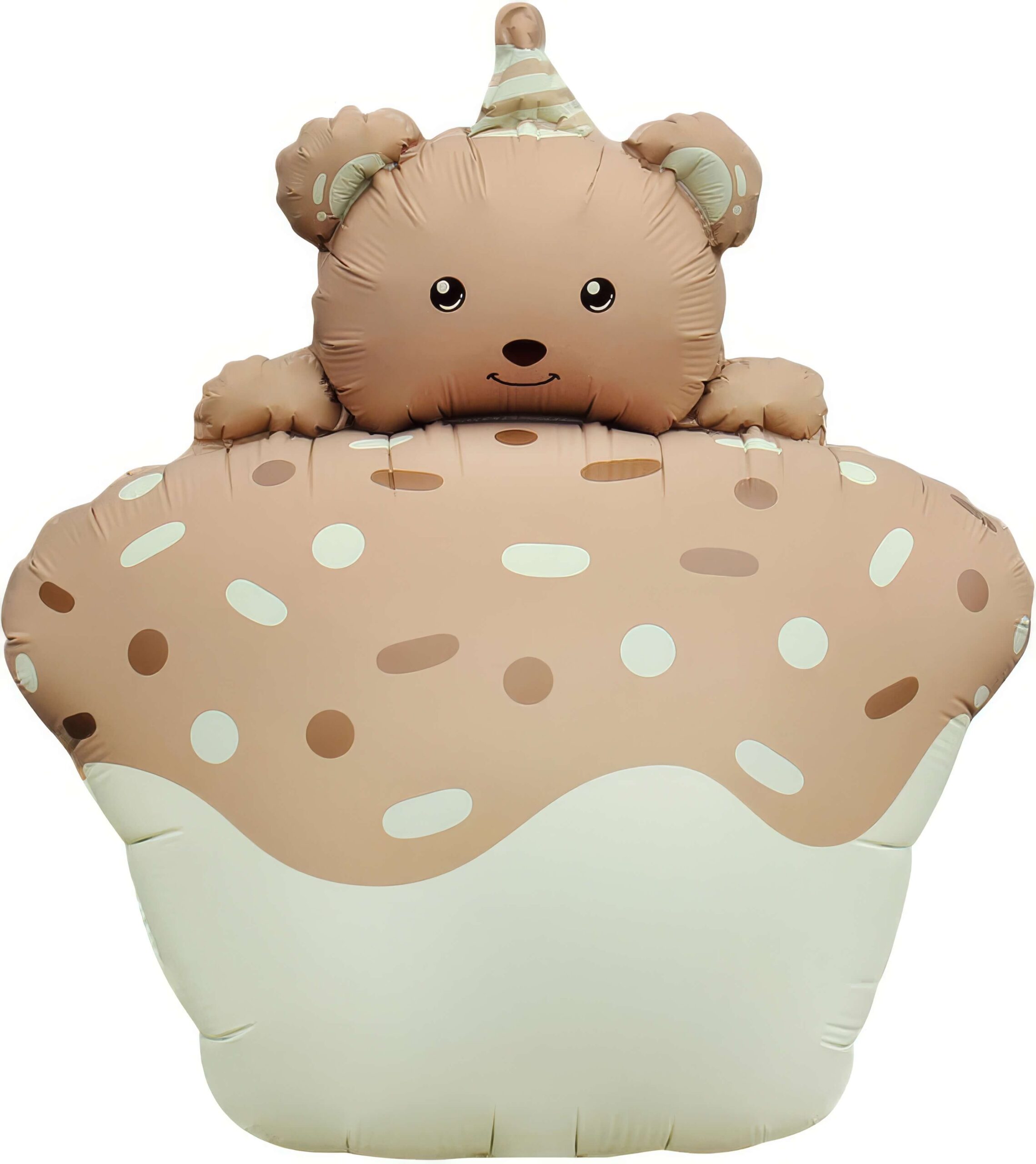 Ballon ours en peluche cupcake latte mat