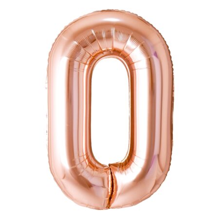 Ballon chiffre 0 or champagne de 34 pouces