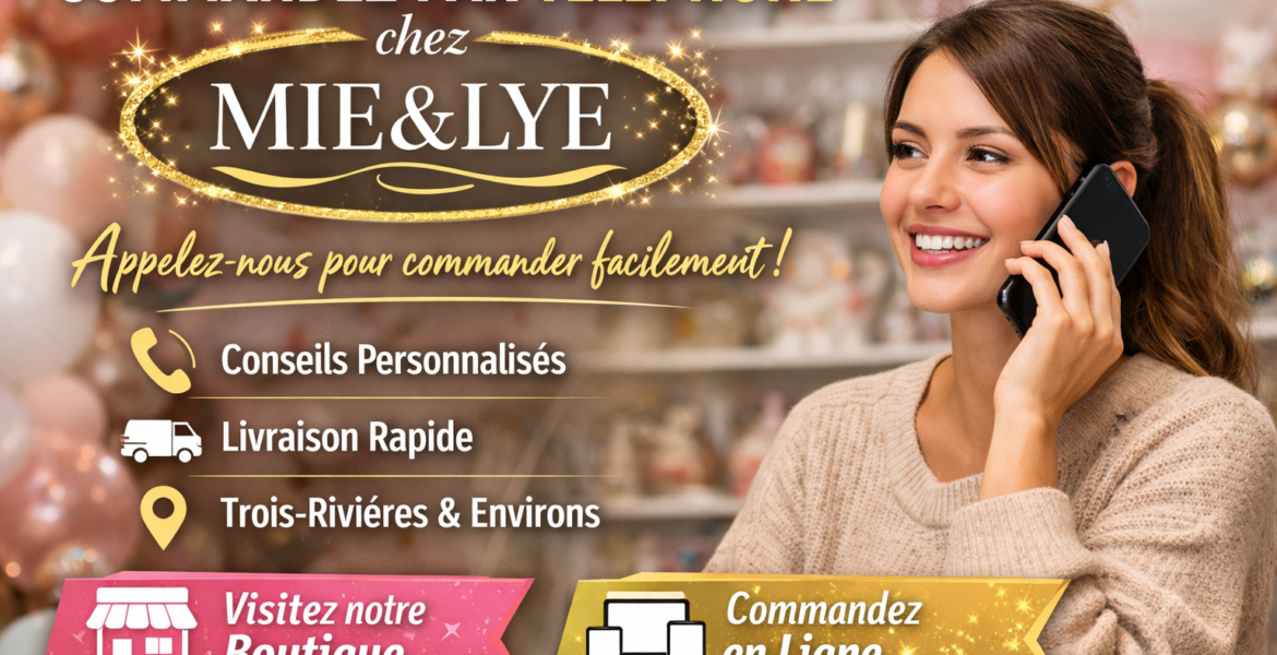 Commandez facilement par téléphone chez MIE&LYE