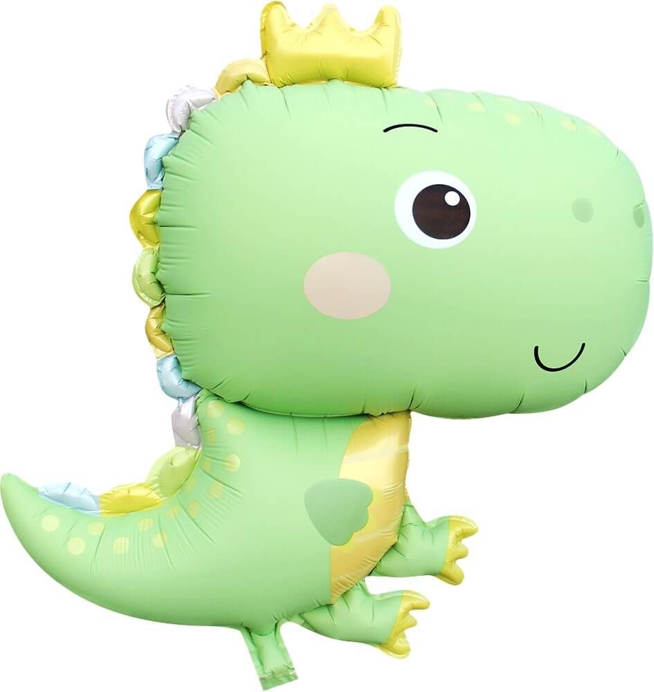 Ballon dinosaure vert mat