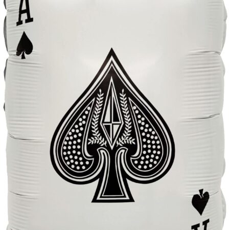 Ballon de carte ''AS'' de pique