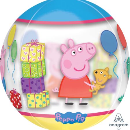 Ballon transparent Orbz Peppa Pig