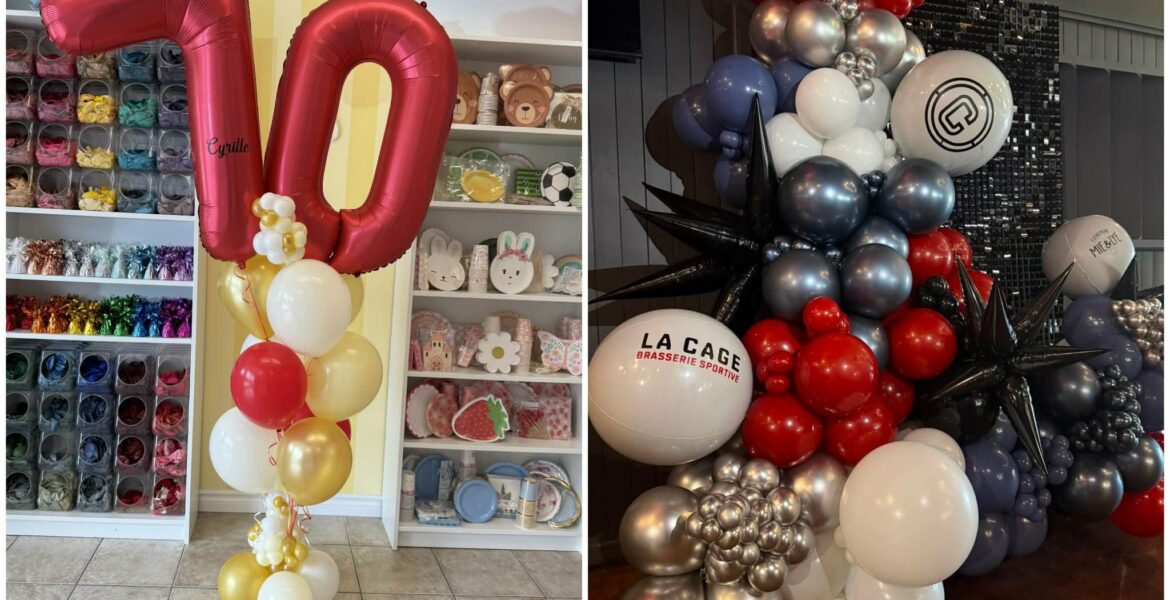 Ballons à l'hélium